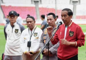 Presiden Jokowi Temui Pemain Timnas U-20 di Stadion Utama GBK