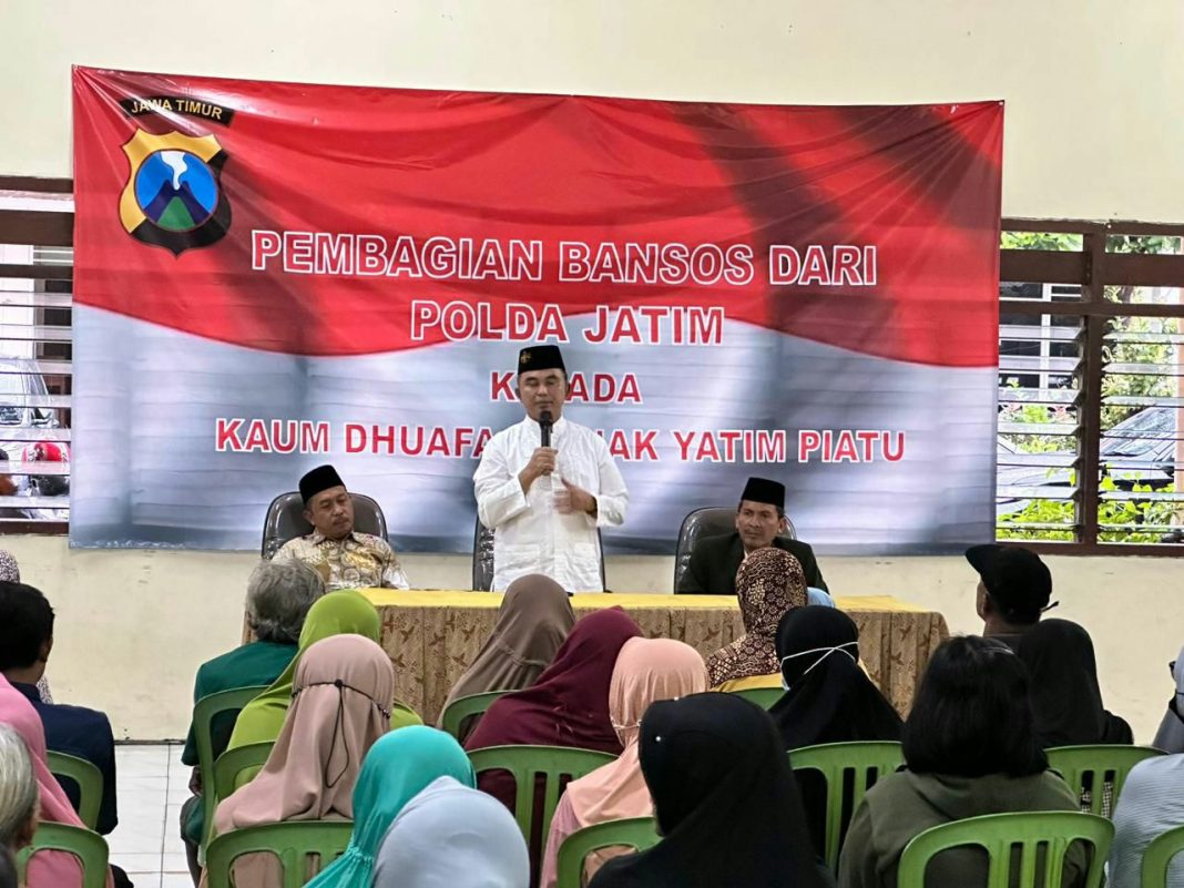 Polda Jatim Kembali Menyalurkan Bantuan Sosial Kepada Kaum Dhuafa dan Yatim Piatu