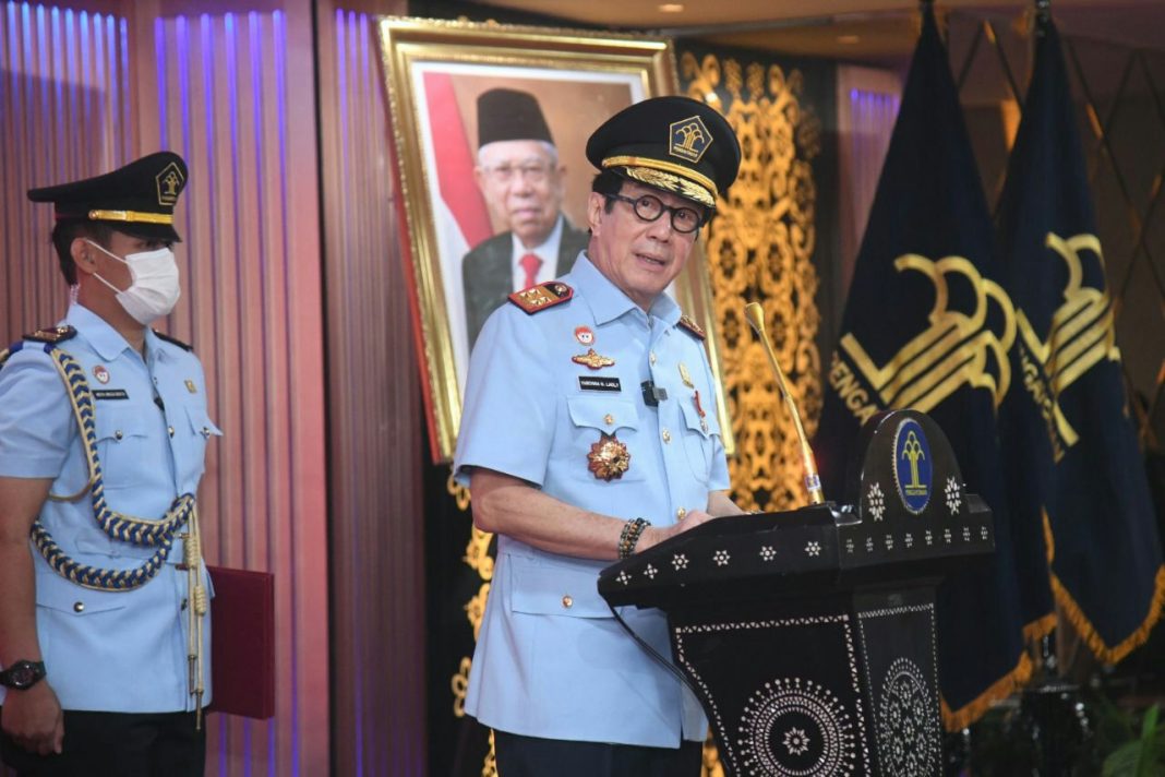 Lantik 5 Pimti Madya, Yasonna Minta Buat Terobosan Kreatif