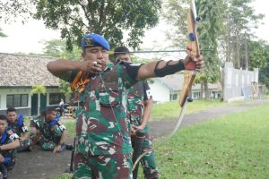 Latih Fokus dan Kesabaran, Prajurit Anoraga Laksanakan Latihan Memanah