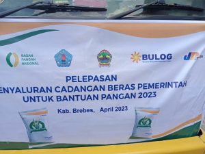 Jangan Khawatir, Pj. Bupati Brebes Launching Penyaluran Bantuan Pangan 2023