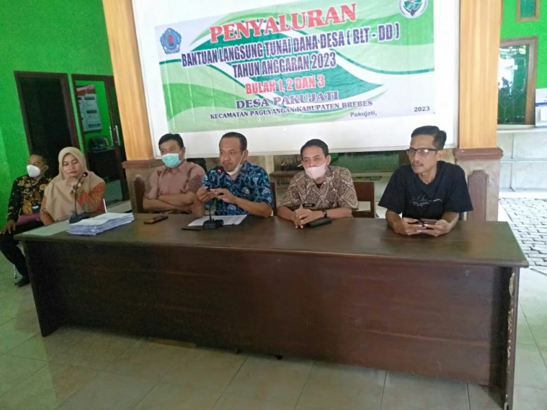 Pemerintah Desa Pakujati Telah Menyalurkan Bantuan Dana Tunai (BLT) dari Anggaran Dana Desa (DD) Tahun 2023