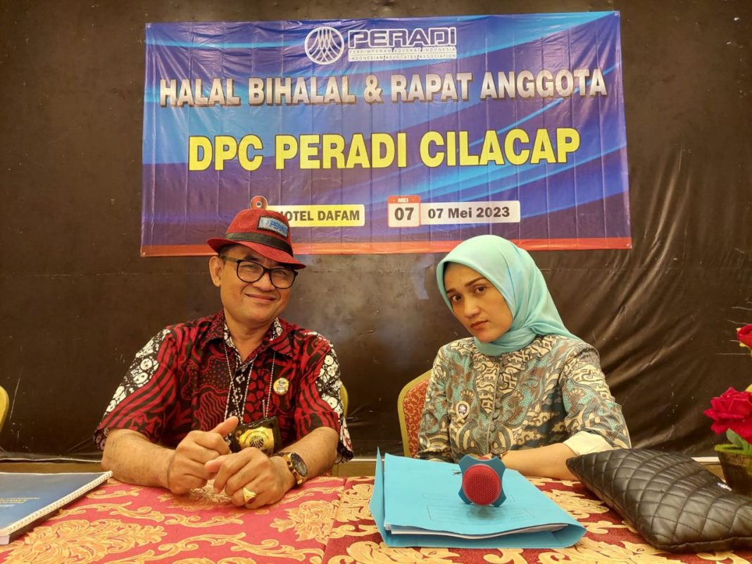 Halal Bihalal dan Rapat Anggota, DPC Peradi Cilacap Tandatangani Pakta Integritas
