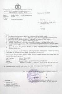 Halangi Tugas Jurnalistik, Polda NTT Lidik Kasus ‘Manusia Bertopeng’ dan Wartawan Sergap.Id