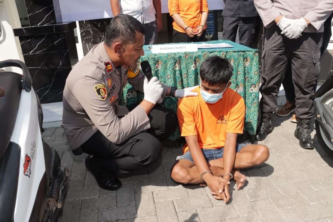 Unit Reskrim Polsek Gunung Anyar Bekuk Pelaku Curanmor Di Jembatan Suramadu
