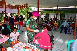 Kluster Kesehatan Program KBN Pasmar 3 Laksanakan Pelayanan Kesehatan Dan Pengobatan Gratis