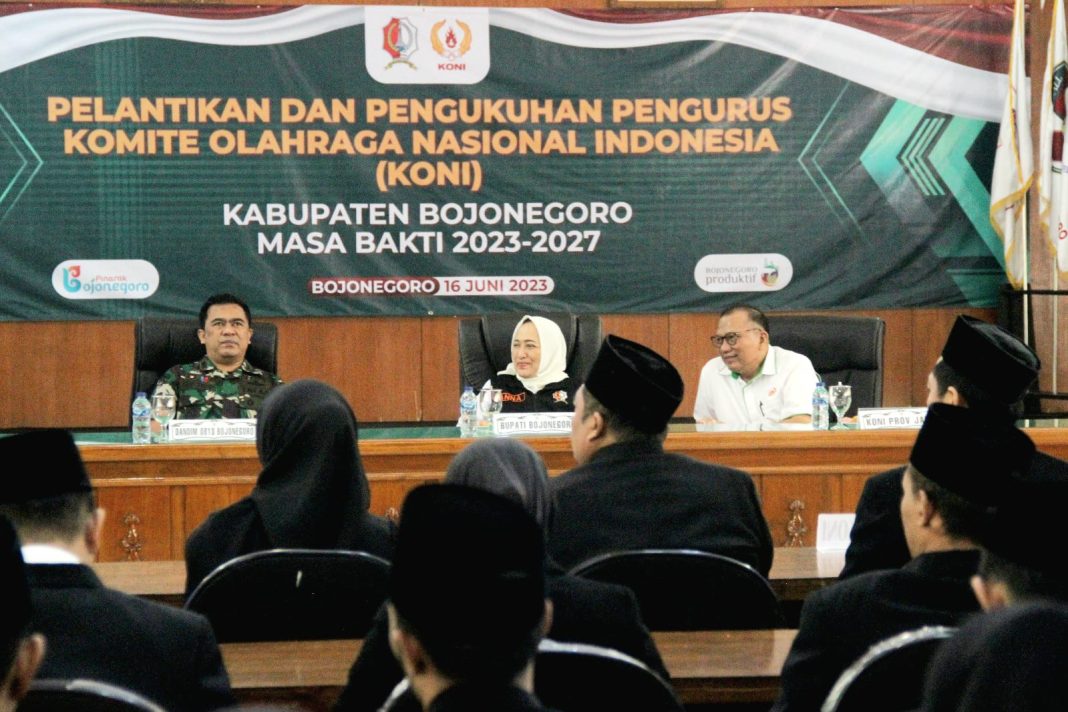 Pengurus KONI Bojonegoro Masa Bakti 2023-2027 Dikukuhkan, Fokus Pembibitan Atlet