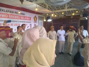 Ribuan Relawan Brebes Selatan Deklarasi Prabowo Jadi Presiden 2024