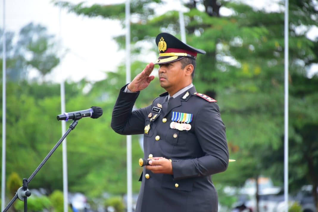 Kapolres Musi Rawas, AKBP Danu Agus Purnomo SIK, MH, Memimpin Langsung Upacara Hari Jadi Bhayangkara Ke-77