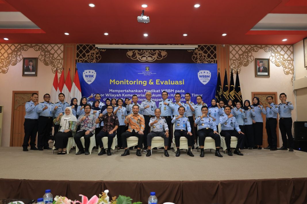 Tim Monev Pembangunan ZI Apresiasi Program Pelayanan Hukum dan HAM Bergerak Jatim