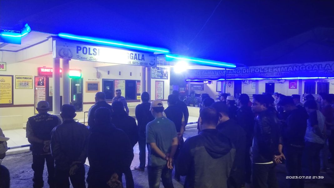 Cipta Kondisi Malam Minggu, Polisi Amankan Puluhan Sepeda Motor Knalpot Brong Di Mapolsek Manggala