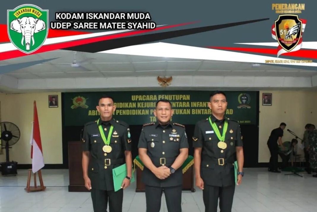 Danrindam Iskandar Muda Kolonel Infanteri Trijoko Adiwiyono Secara Resmi Menutup Dikjurba If Abit Diktuba TNI AD 2023
