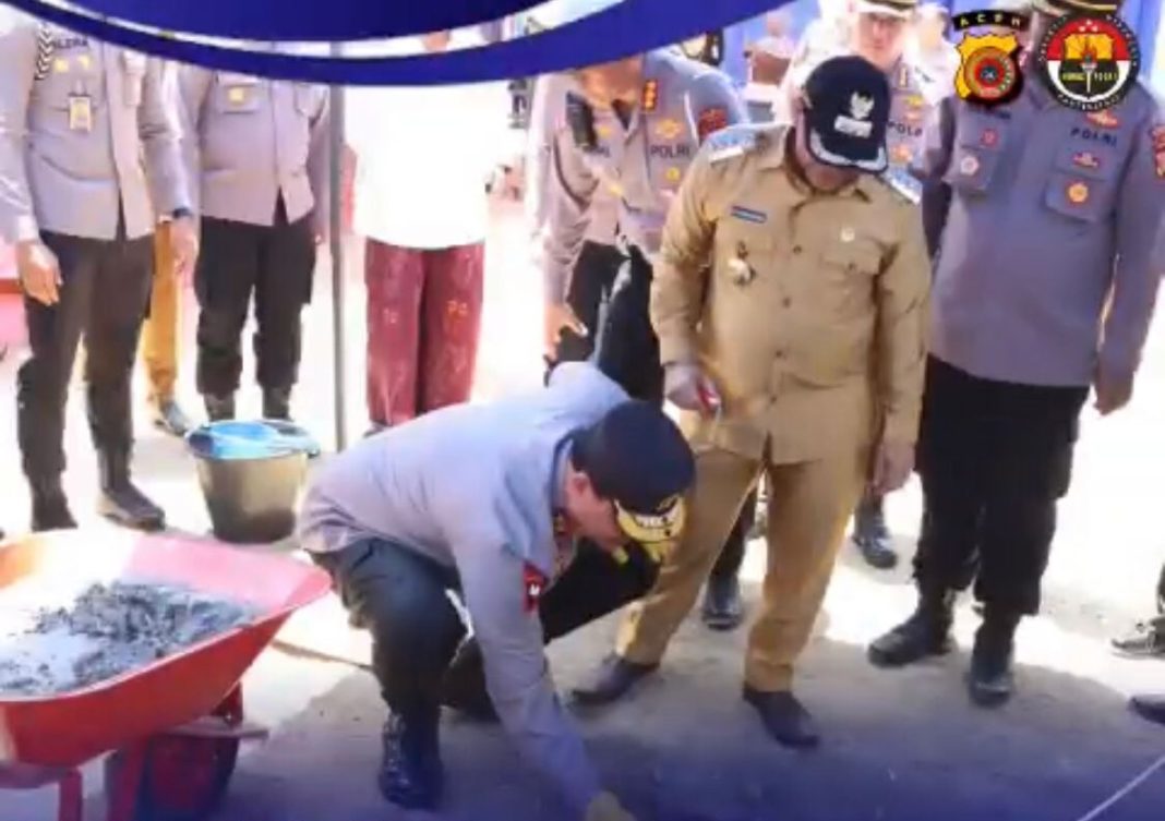 Peletakkan Batu Pertama Pembangunan Gedung Satuan Penyelenggara Administrasi SIM