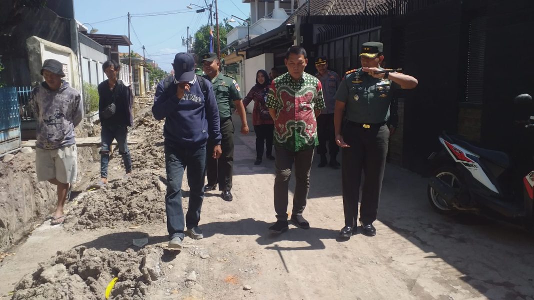 Yakinkan Sesuai Target, Dandim Solo Cek TMMD di Kelurahan Serengan
