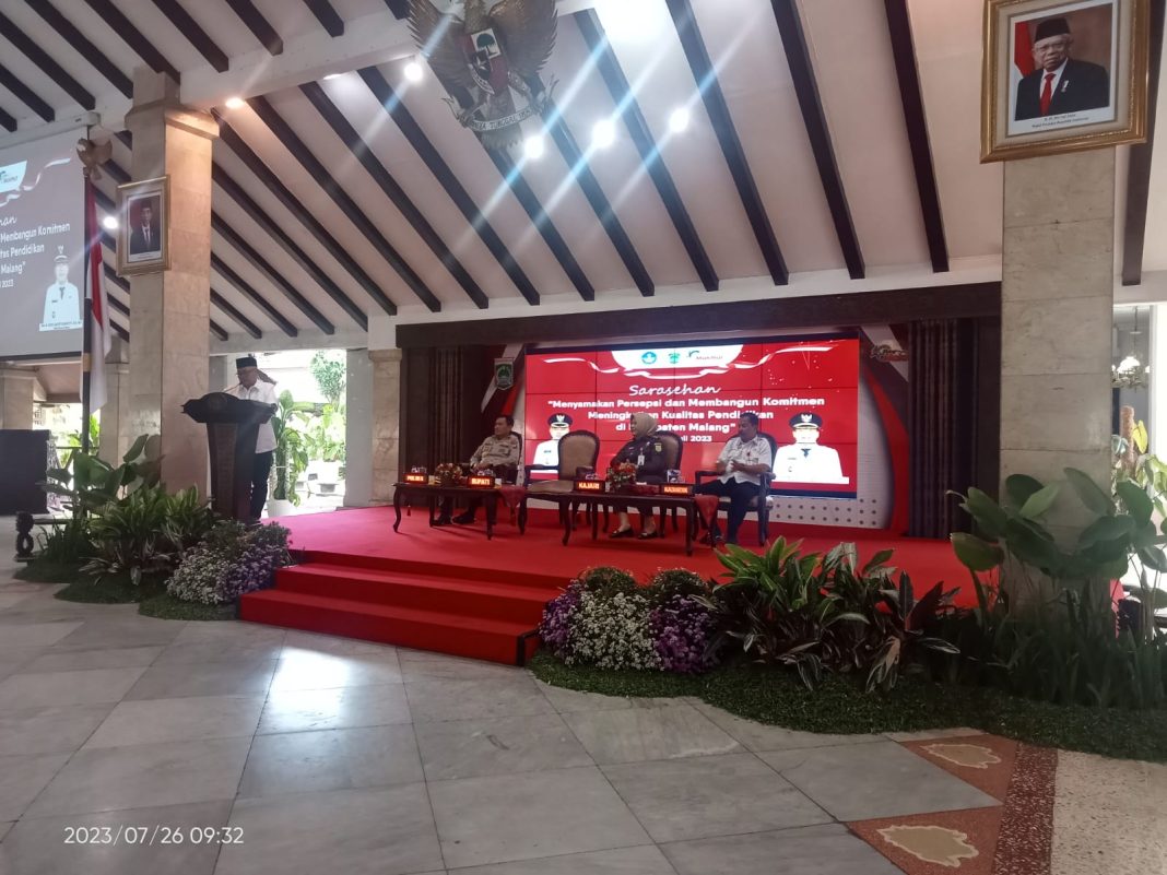 Bupati Akan Terbitkan Perbub Untuk Mencegah Pungli Di Dunia Pendidikan Kabupaten Malang