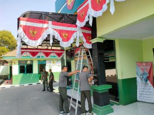 Jelang Hari Kemerdekaan RI, Kodim Sragen Percantik Mako