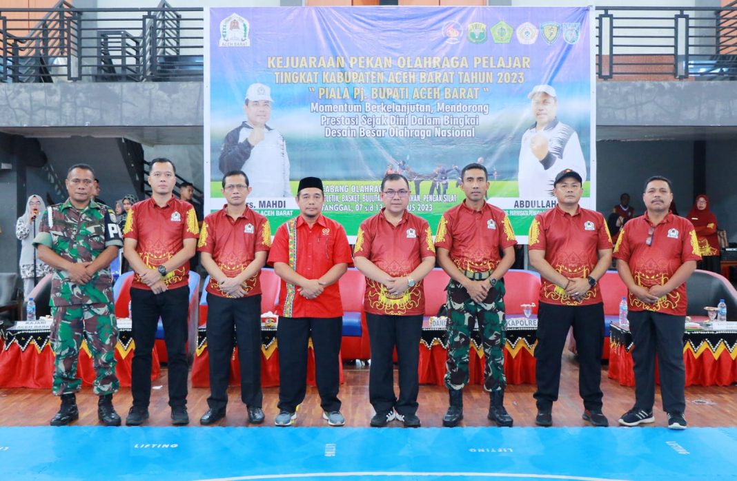 Pemkab Aceh Barat Melalui Disparpora Menggelar Kejuaraan Pekan Olahraga Pelajar Tingkat Kabupaten