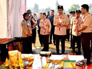 Presiden Jokowi dan Ibu Iriana Tinjau Raimuna Nasional XII