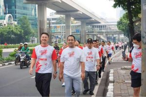 Meriahkan HUT RI ke-78, LKPP dan AKEN Gelar Lomba Fun Run