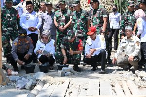 TMMD Sengkuyung III Kodim 0726/Sukoharjo Nguter dibuka, Bangun Fasilitas Jembatan Untuk Warga