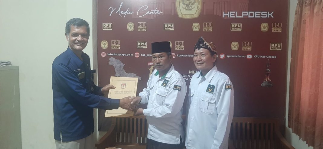 PBB Cilacap, Tanda Penerimaan Dokumen Pengajuan Calon Anggota DPRD Kabupaten Cilacap