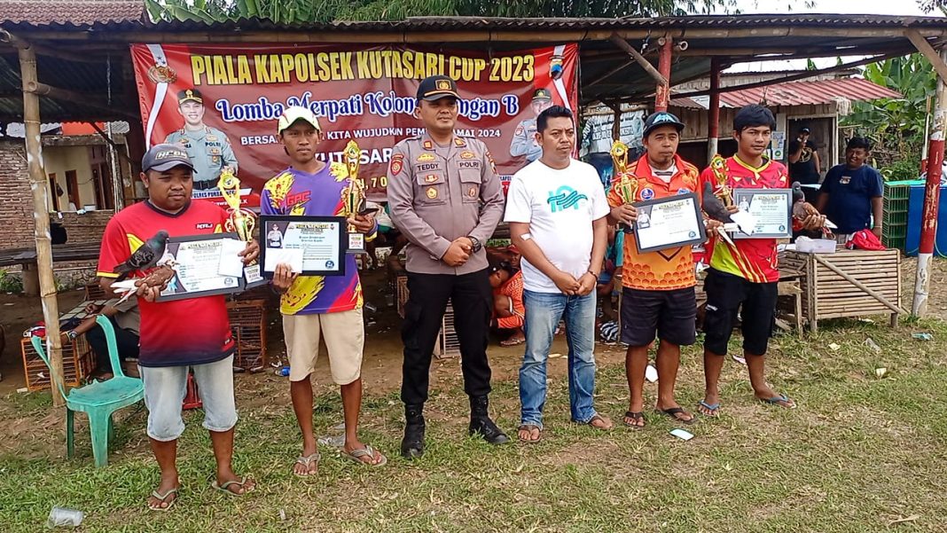 Polsek Kutasari Bersama Komunitas Gelar Lomba Merpati Kolong Piala Kapolsek 2023