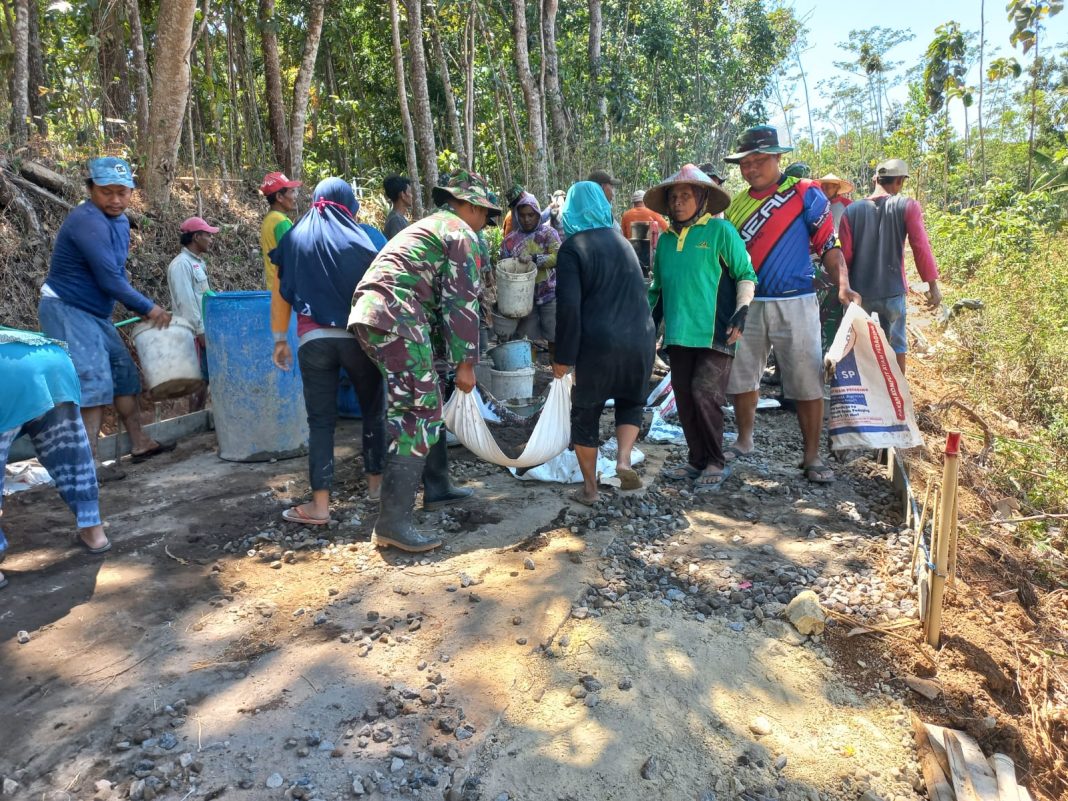 Terus Kebut, Satgas TMMD bantengan Optimis Selesai Tepat Waktu