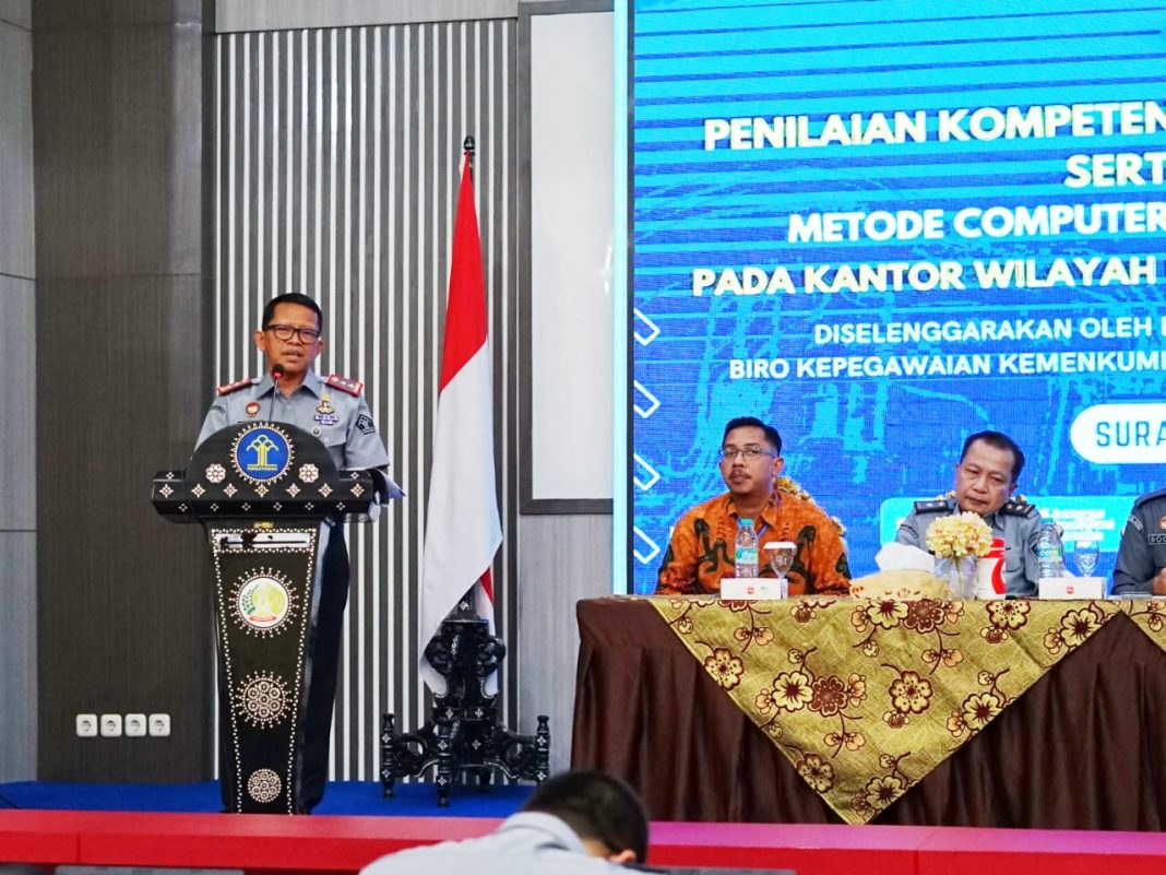 Tingkatkan Kapasitas ASN, Kumham Jatim Gelar Uji Kompetensi