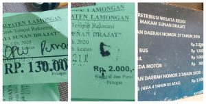 Parkiran Wisata Religi Sunan Drajad Lamongan Dijadikan Ajang Korupsi