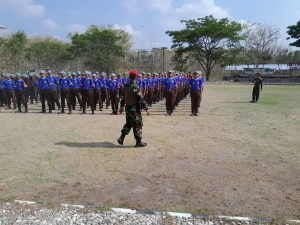 Tanamkan Sikap Disiplin, Babinsa Latih Ketarunaan