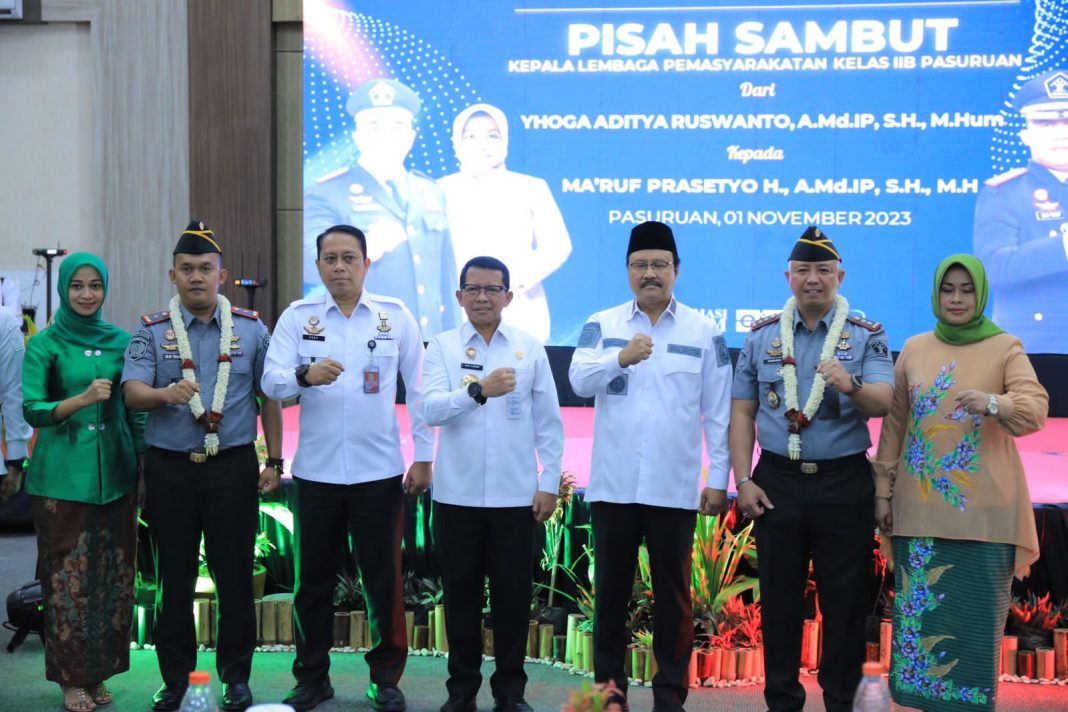 Pimpin Pisah Sambut Kalapas Pasuruan, Kakanwil: Lanjutkan Hubungan Baik Antar Instansi