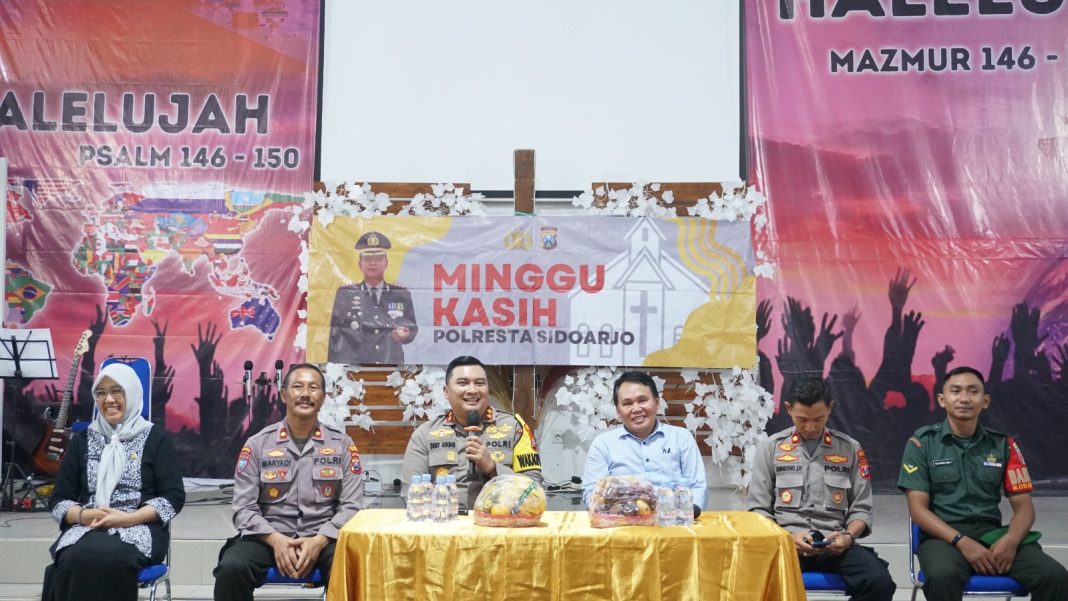 Minggu Kasih Polresta Sidoarjo di GPPS Taman