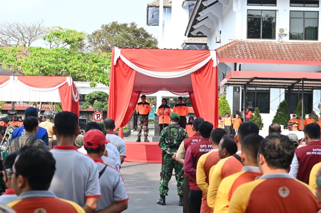 Apel Siaga Bencana Kabupaten Sukoharjo, Kodim 0726/Sukoharjo Siapkan Personel dan Materiil Gul Bencana