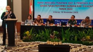 Suasana rapat GTRA ATR/BPN Cilacap. (Foto: Dok BPN Cilacap)