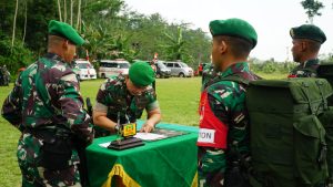 Melintasi Purbalingga, Peleton Beranting Yudha Wastu Pramuka Jaya Diterima Dandim