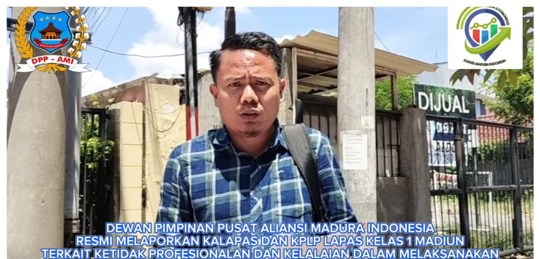 DPP AMI ; Resmi Melaporkan Kalapas dan KPLP Kelas 1 Madiun