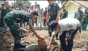 Koramil 09/Susukan Gelar Silaturahmi dan Peletakan Batu Pertama Pembangunan Mushola