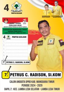 Hadir Untuk Kepentingan Rakyat, Petrus Cucur Radison, S l.Kom Siap Jadi DPRD Matim