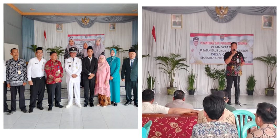 Pelantikan dan Pengambilan Sumpah Jabatan Kaur Urusan Umum dan Perencanaan Desa Cisuru Cilacap 