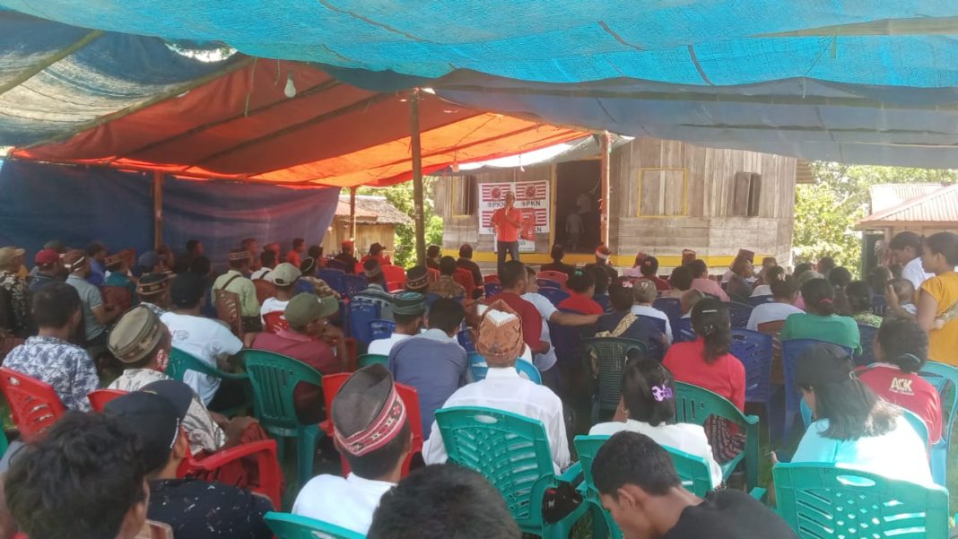 Masyarakat Kampung Lempa Desa Gurun, Bangga Kedatangan Agustinus Lesek Caleg DPR RI dan Fransiskus Sukmaniara Caleg DPR Provinsi NTT dari Partai PKN