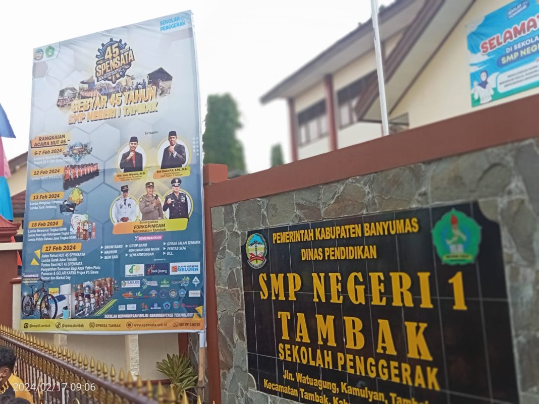 Gebyar 45 Tahun SMP Negeri 1 Tambak Spensata, Bergerak Menuju Sekolah Digital