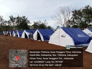 Camp pengungsian Kobasoma Titihena Flores NTT