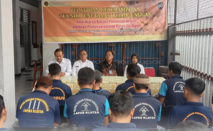 Optimalkan Program Pembinaan Bagi WBP Lapas Klaten Gelar Pelatihan Keterampilan 
