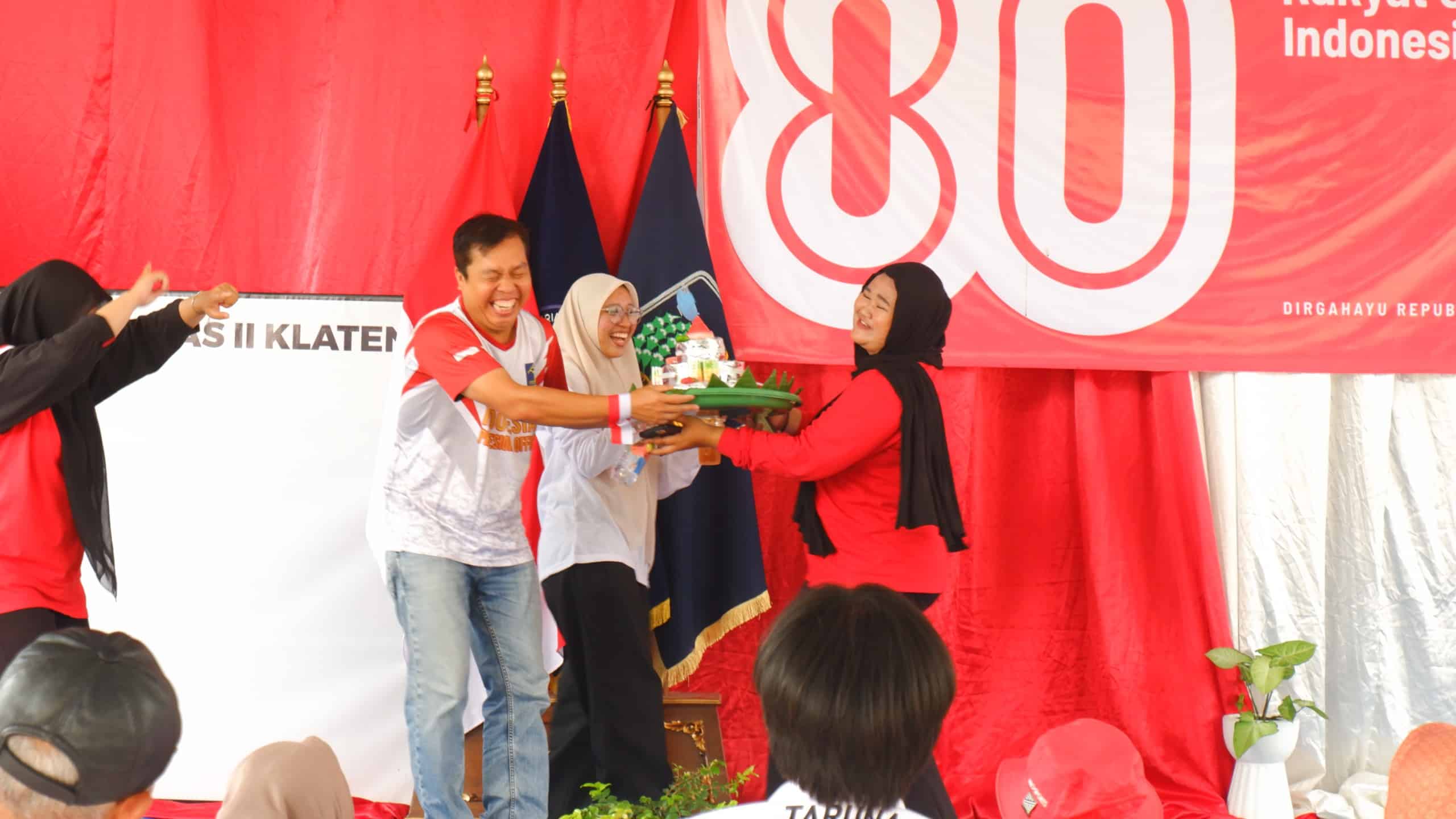 Sambut HUT Kemerdekaan RI Ke-80 Bapas Klaten Adakan Jalan Santai dan Berbagai Lomba