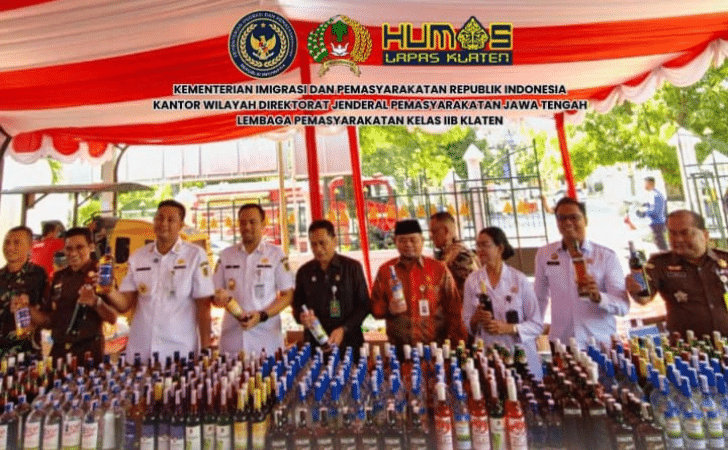 Lapas Klaten dan Forkopimda Dampingi Kejari Musnahkan Barang Bukti Tindak Pidana