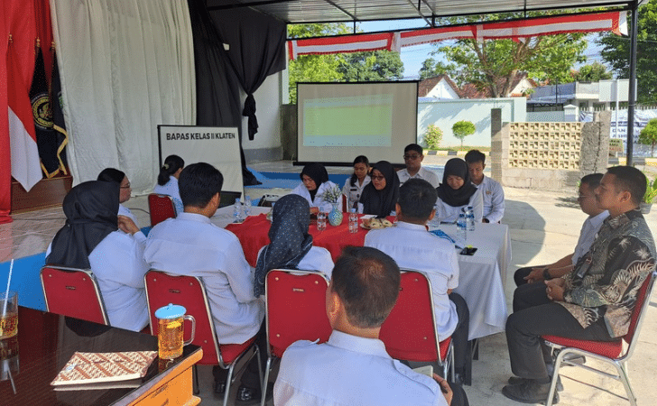 Bapas Klaten Gelar Rapat Tindak Lanjut Atas Rencana Kerja Nota Kesepakatan 
