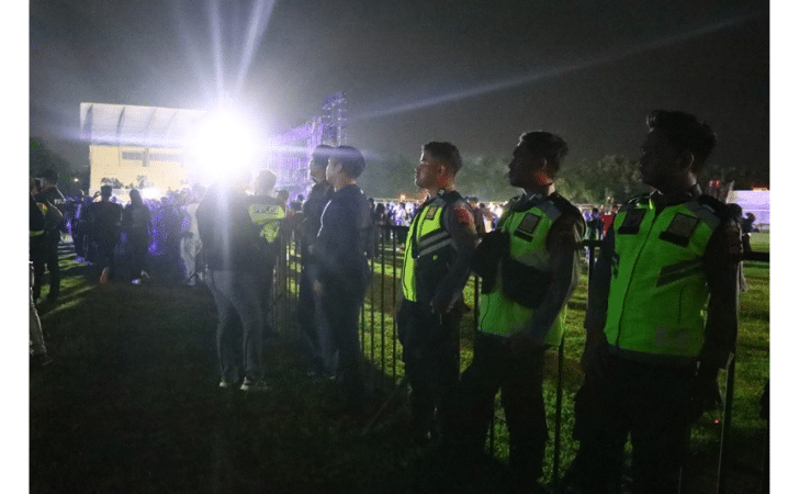 Ratusan Personel Gabungan Sukses Amankan Konser Akbar Dewa 19 Di Brebes