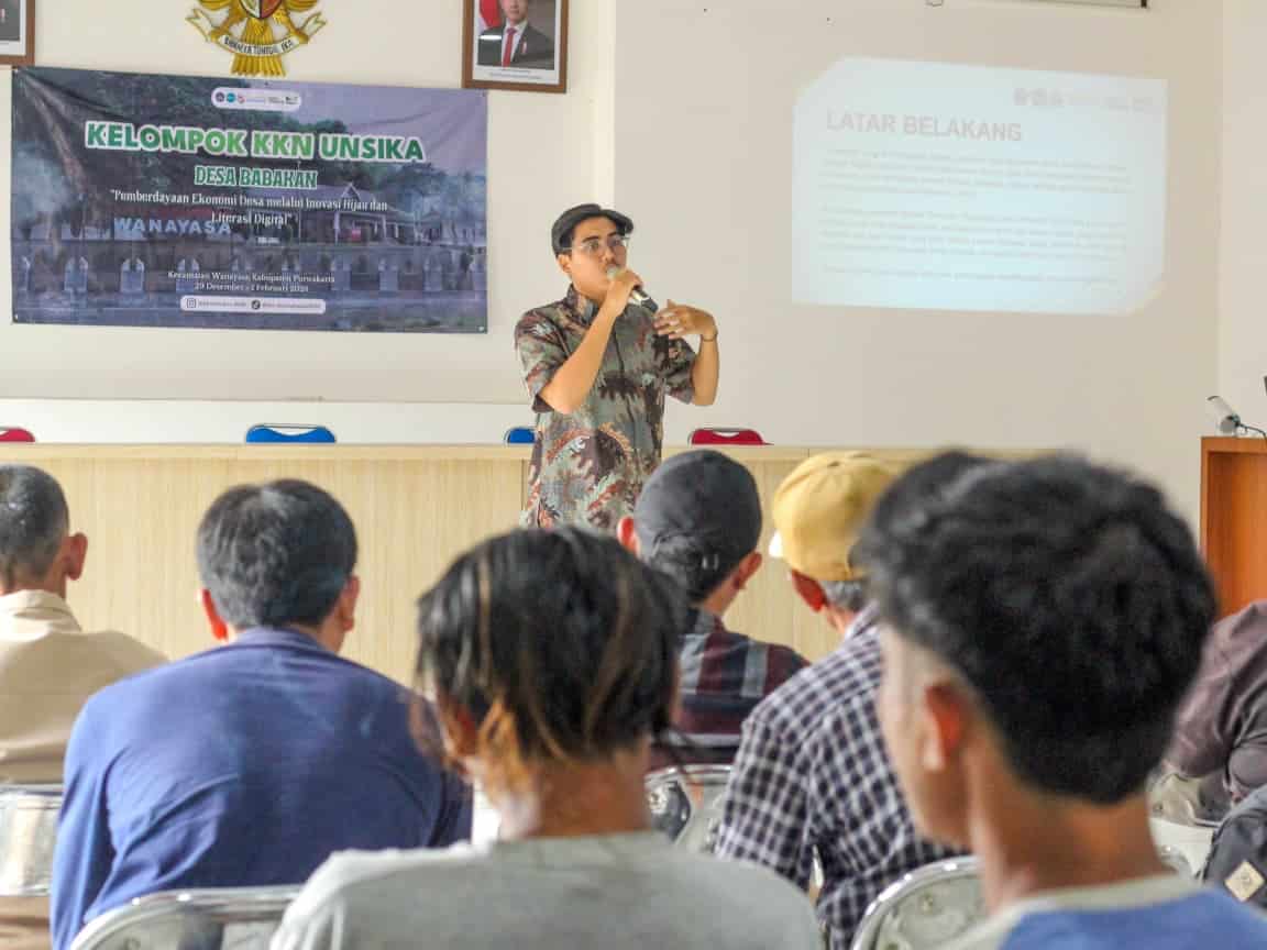 Mahasiswa KKN Unsika Gelar Workshop “Biorebakan” di Desa Babakan, Dorong Pengelolaan Limbah Domba Berkelanjutan