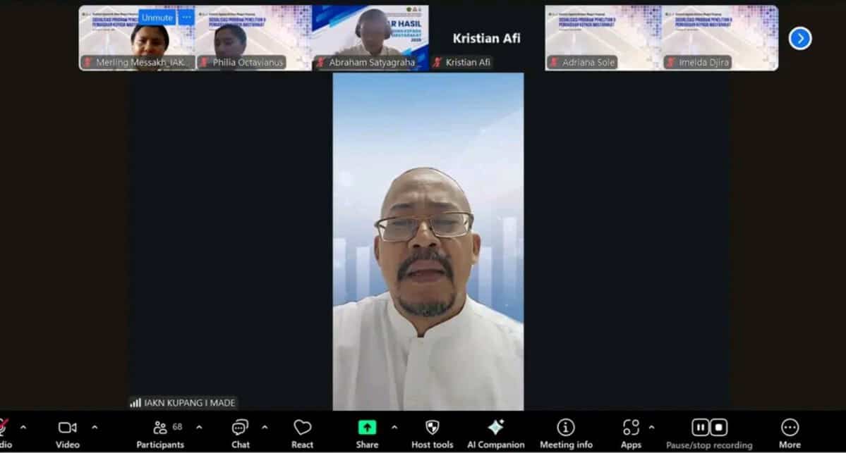 Di Hadapan Dosen, Rektor IAKN Kupang Tegaskan Arah Penelitian dan PKM Tahun 2026
