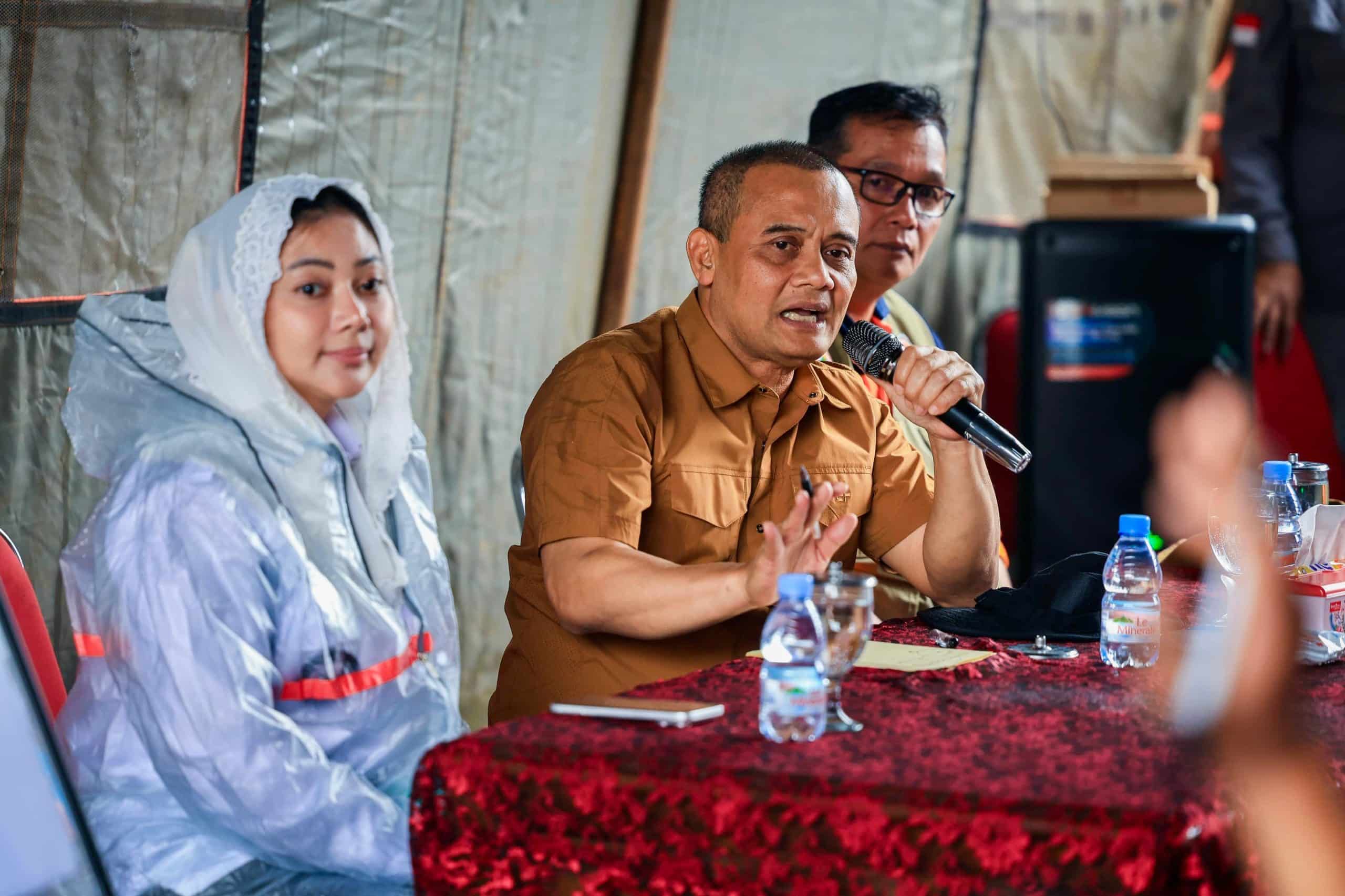Gubernur Jateng dan Bupati Brebes, Kebencanaan Tanah Bergerak di Desa Sridadi
